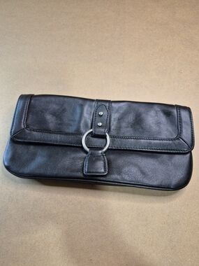 Express Black Leather Purse